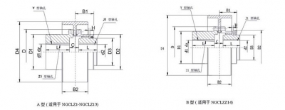 韓城NGCL型帶制動輪鼓形齒式聯軸器